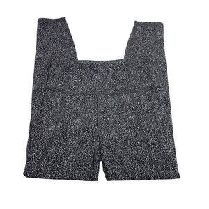 Athleta Lightning Stash 7/8 Tights Black and White Size Small